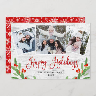 Cartão De Festividades Latido 3 FOTO da Rússia natalícia Saudação