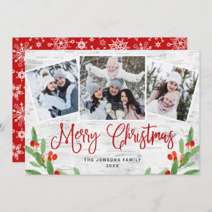 Cartão De Festividades Latido 3 FOTO da Rússia natalícia Saudação