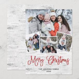 Cartão De Festividades Latido 4 FOTO da Rússia Natal Saudação