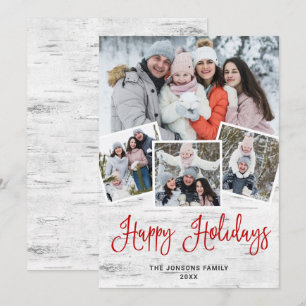 Cartão De Festividades Latido 4 FOTO da Rússia Natal Saudação