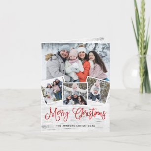 Cartão De Festividades Latido 4 FOTO da Rússia natalícia Saudação