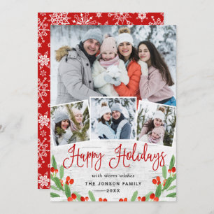 Cartão De Festividades Latido 4 FOTO da Rússia natalícia Saudação