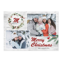 Latido de Colagem de Fotos do Natal Holly 2