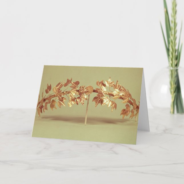 Cartão De Festividades Laurel wreath, Mycenae (Frente)