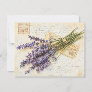Cartão De Festividades Lavanda