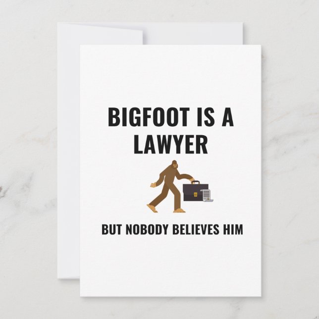 CARTÃO DE FESTIVIDADES LAWYER BIGFOOT (Frente)