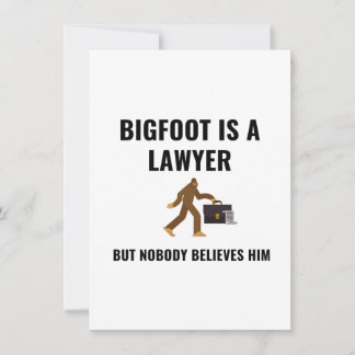 CARTÃO DE FESTIVIDADES LAWYER BIGFOOT