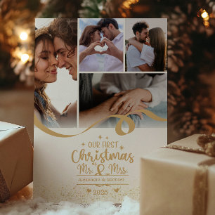 Cartão De Festividades Layout de Fotos de Natal Vertical Primeiro 5