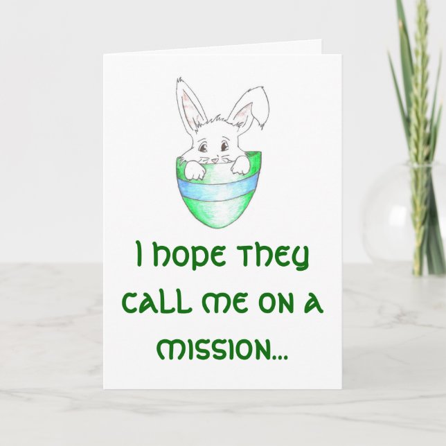 Cartão De Festividades LDS Missionary Easter Greeting Card (Frente)