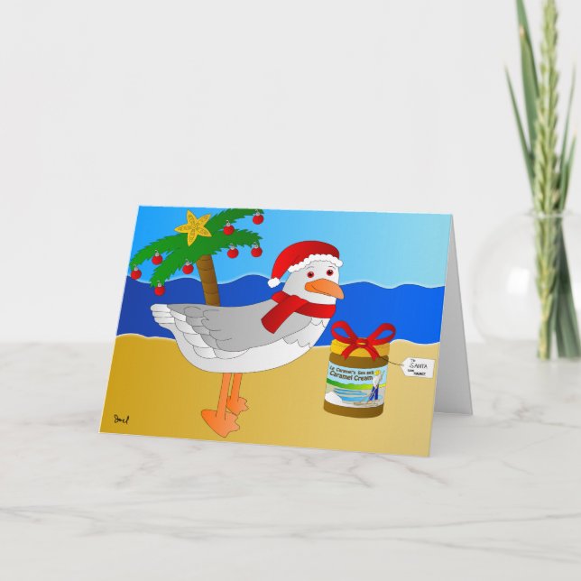 Cartão De Festividades Le Caramel Holiday greeting card by Joel Anderson (Frente)