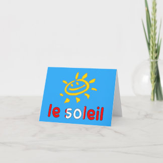 Cartão De Festividades Le Soleil O Sol nas Férias de Verão Canadianas
