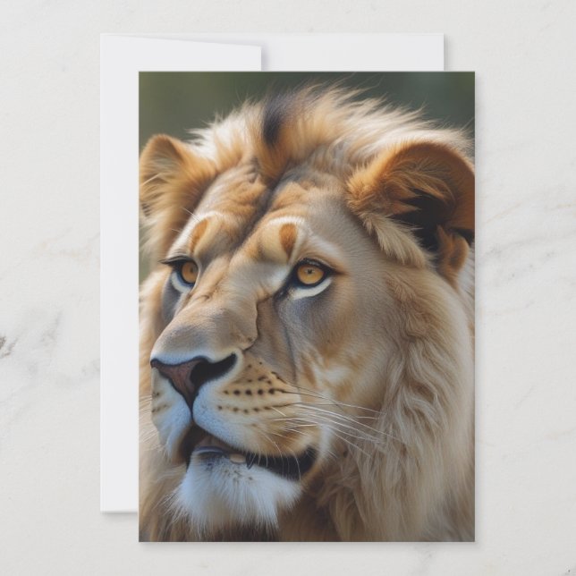 Cartão De Festividades Leão (Frente)