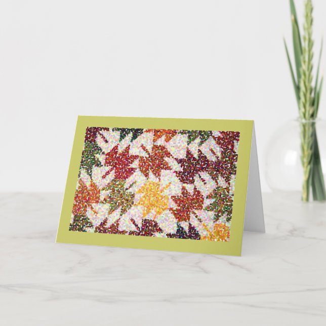 Cartão De Festividades Leaves (Frente)