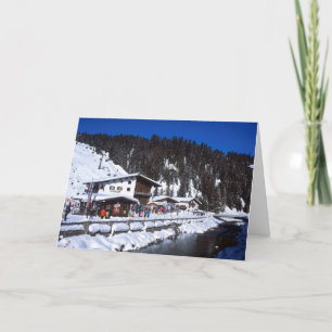Cartão De Festividades Lech Austria Winter