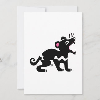 Cartão De Festividades Legal Tasmânia DEVIL - Imagem animal ameaçada
