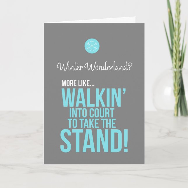 Cartão De Festividades Legally Christmas (Frente)