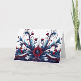 Cartão De Festividades Legitimidade da Crimson e do Sapphire Natal