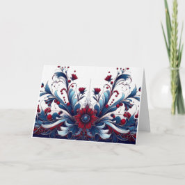 Cartão De Festividades Legitimidade da Crimson e do Sapphire Natal