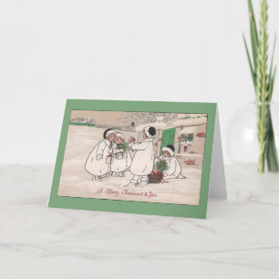 Cartão De Festividades Leitões de Natal