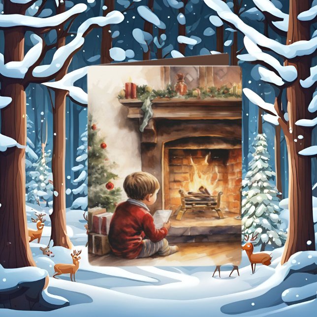 Cartão De Festividades Leitura natalina festiva (Criador carregado)