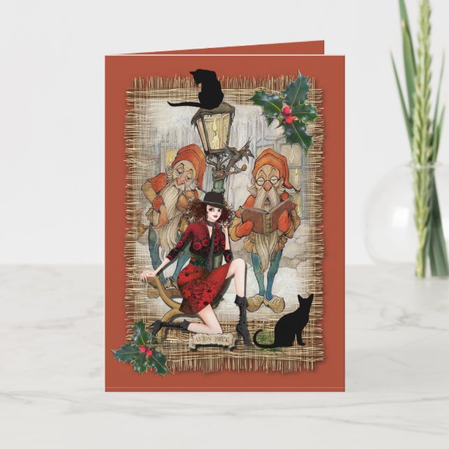 Cartão De Festividades Leituras de Natal (Frente)