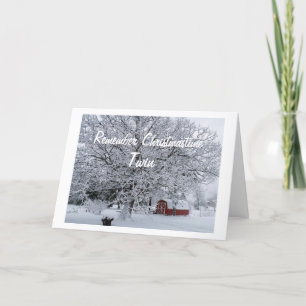 CARTÃO DE FESTIVIDADES LEMBRANDO MEU "GÊMEO" NO TEMPO DE NATAL