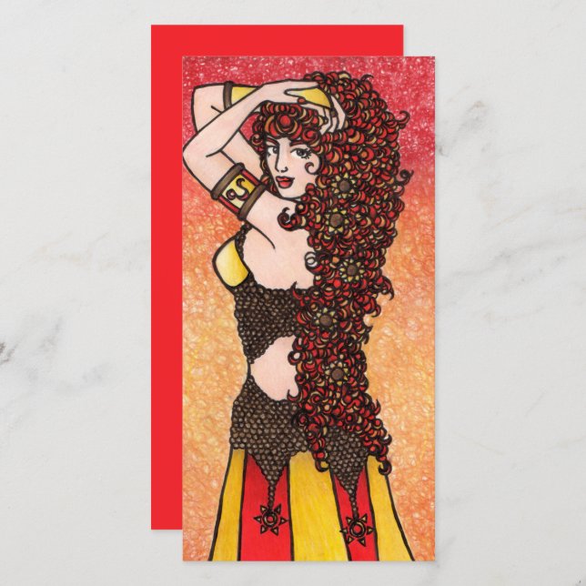 Cartão De Festividades Leo Zodiac Lion Deusa Astrologia Leos Símbolo (Frente/Verso)