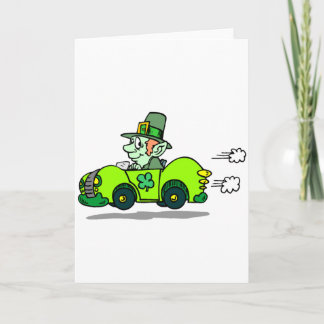 Cartão De Festividades Leprechaun Racer
