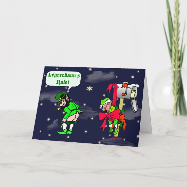Cartão De Festividades Leprechauns Rule 11 cards (Frente)