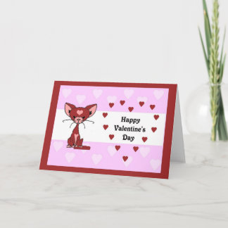 Cartão De Festividades Leroy Cat - Valentine's Day Card (Meet the Mews)