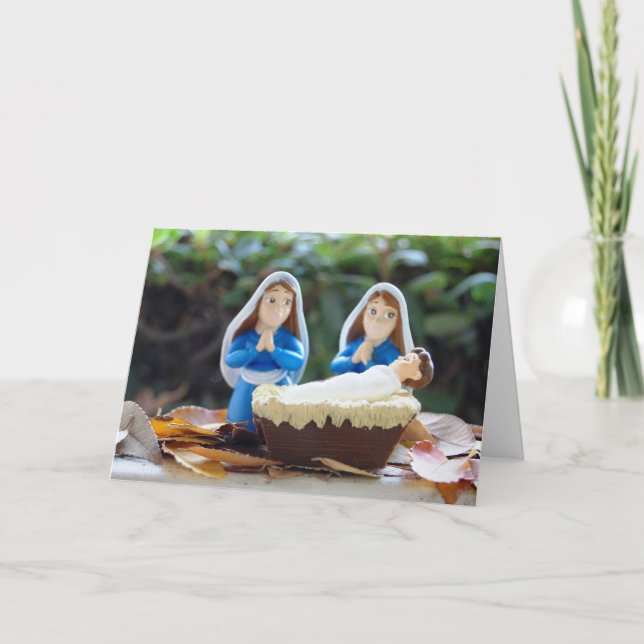 Cartão De Festividades Lesbian Christmas Card (Frente)