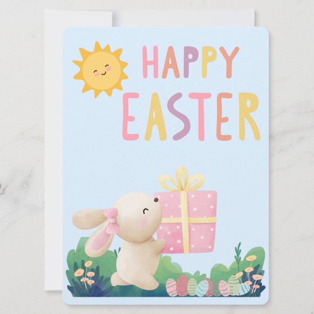 CARTÃO DE FESTIVIDADES LESTE BUNNY (Frente)