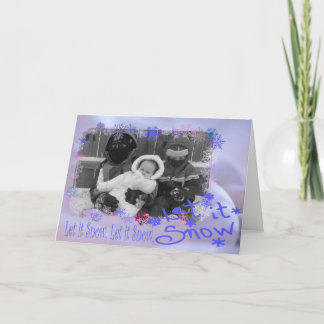 Cartão De Festividades Let It Snow!!