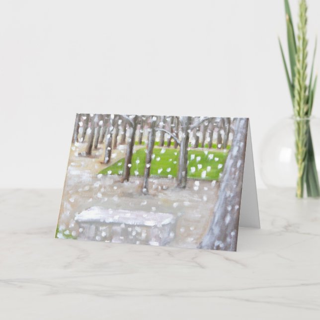 Cartão De Festividades "Let it snow!" (Frente)