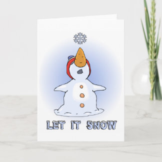Cartão De Festividades Let it Snow card