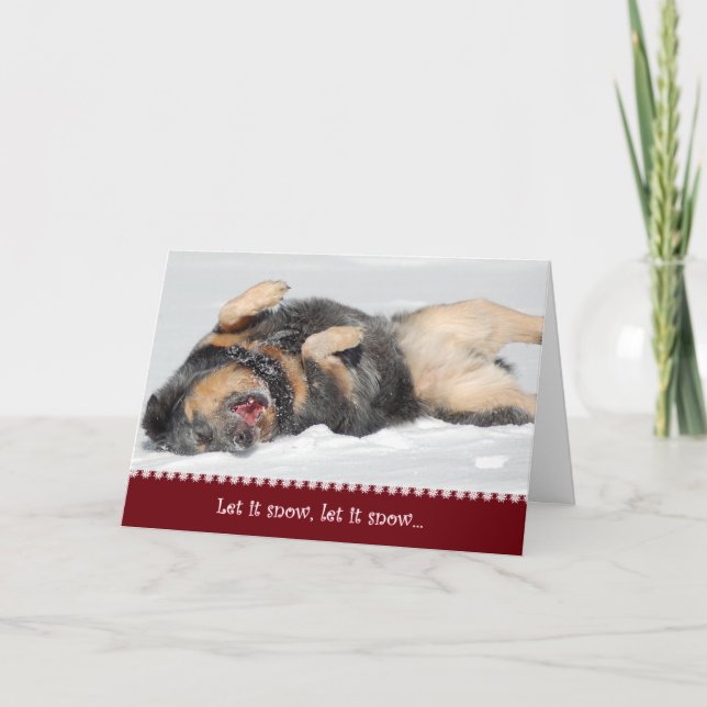 Cartão De Festividades Let It Snow, Let It Snow... | Christmas Cards (Frente)