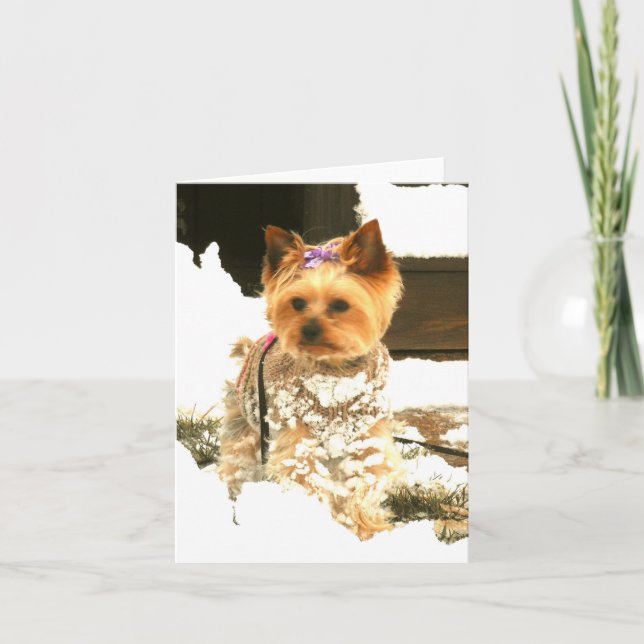 Cartão De Festividades Let It Snow Note Card (Frente)