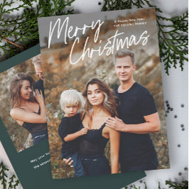 Cartão De Festividades Letra Script Felry Natal 2 Foto