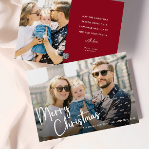 Cartão De Festividades Letras de Roteiro Feliz Natal 2 Foto