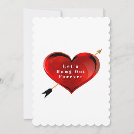 Cartão De Festividades Let's Hang Out Forever Marriage Proposal Card
