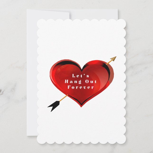 Cartão De Festividades Let's Hang Out Forever Marriage Proposal Card (Frente)
