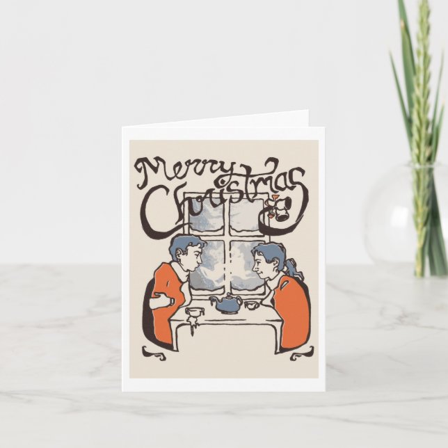 Cartão De Festividades Letterpress Natal (Frente)
