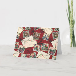 Cartão De Festividades Letters to Santa Holiday card