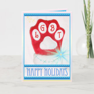 Cartão De Festividades LGBT Happy Holidays Card