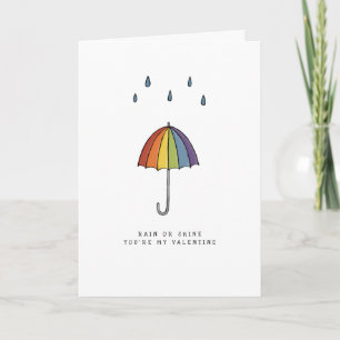 Cartão De Festividades LGBT Namorados Guarda-chuva Orgulho
