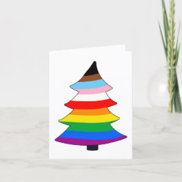 Cartão De Festividades LGBTQ+ INCLUSIVE PRIDE Holigay Tree