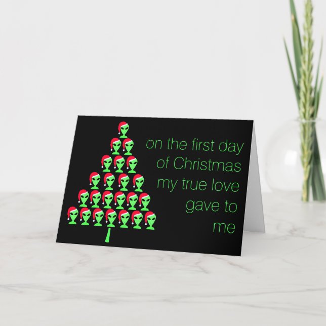 Cartão De Festividades LGM Num Chapéu De Papai Noel No Primeiro Dia Do Na (Frente)