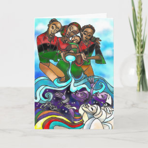 Cartão De Festividades 'Libation' Kwanzaa greeting card