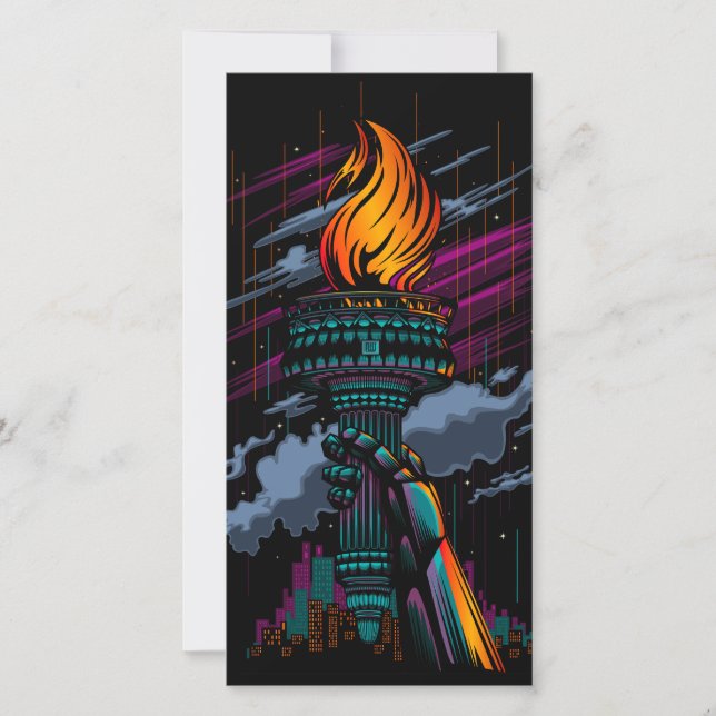 Cartão De Festividades Liberdade (Frente)