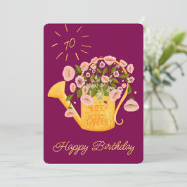 Cartão De Festividades Life is better in the garden personalise card  